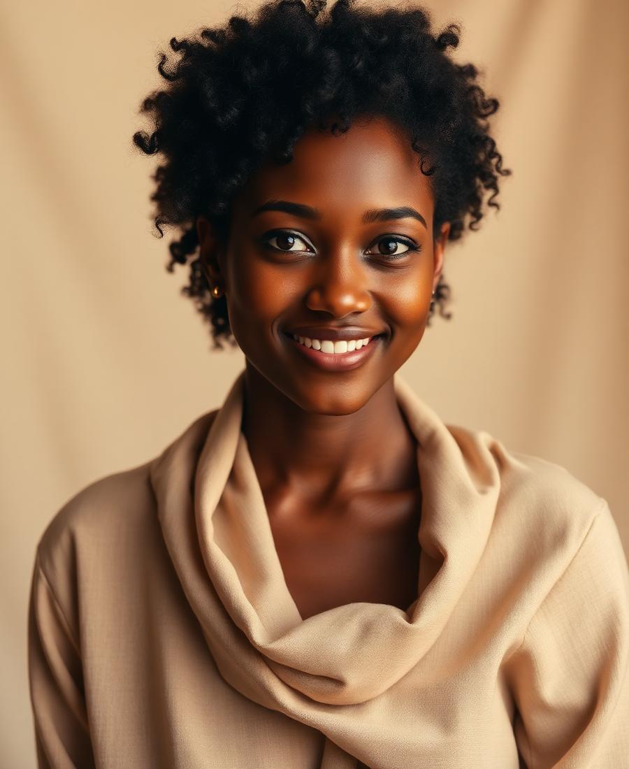 Portrait of Amara Okonjo, Colour Director at Lumière Salon