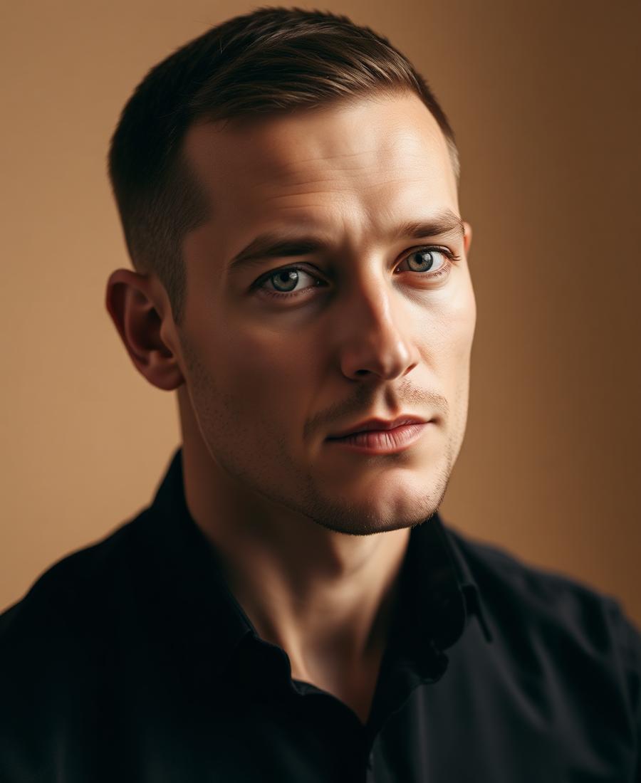Portrait of Julien Bissonnette, Senior Stylist & Barber at Lumière Salon